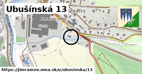 Ubušínská 13, Jimramov