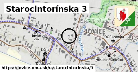 Starocintorínska 3, Jovice