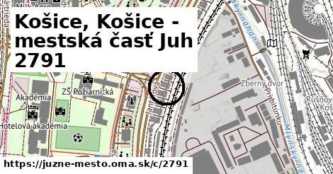 Košice, Košice - mestská časť Juh <span class="supisne">2791</span>