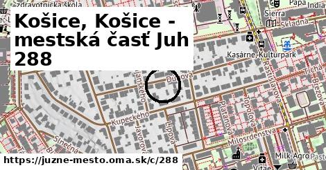 Košice, Košice - mestská časť Juh <span class="supisne">288</span>