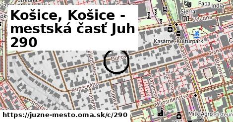 Košice, Košice - mestská časť Juh <span class="supisne">290</span>