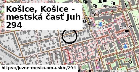 Košice, Košice - mestská časť Juh <span class="supisne">294</span>