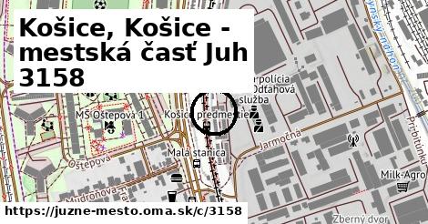 Košice, Košice - mestská časť Juh <span class="supisne">3158</span>