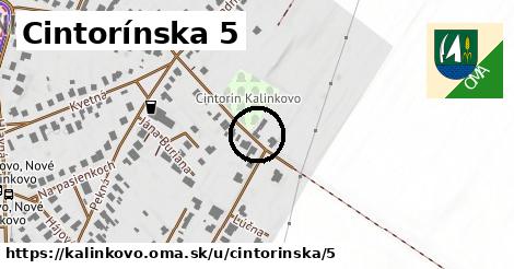 Cintorínska 5, Kalinkovo