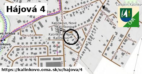 Hájová 4, Kalinkovo