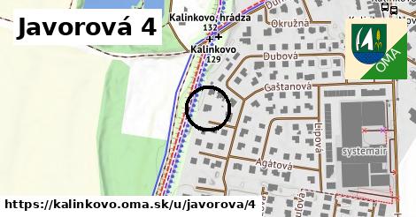 Javorová 4, Kalinkovo