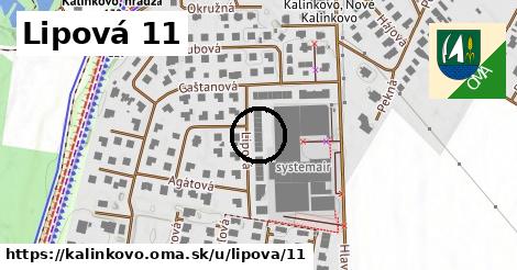 Lipová 11, Kalinkovo