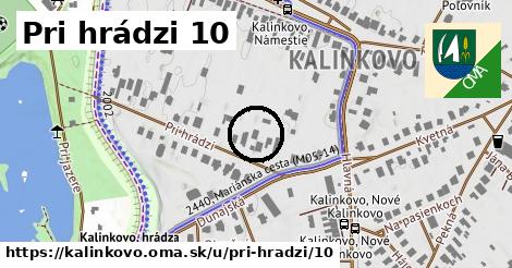 Pri hrádzi 10, Kalinkovo