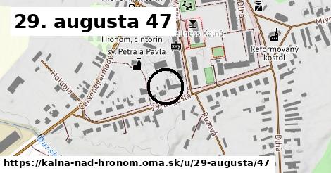 29. augusta 47, Kalná nad Hronom