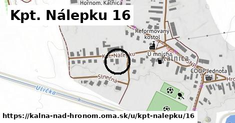 Kpt. Nálepku 16, Kalná nad Hronom