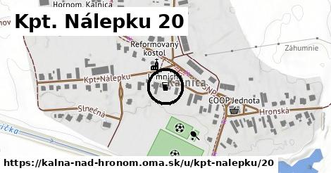 Kpt. Nálepku 20, Kalná nad Hronom