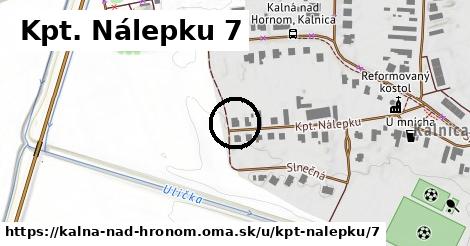 Kpt. Nálepku 7, Kalná nad Hronom