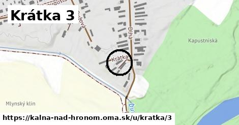 Krátka 3, Kalná nad Hronom