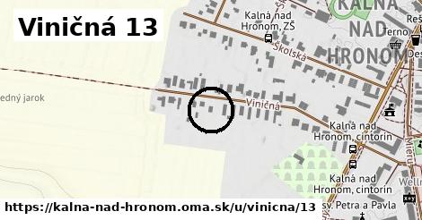 Viničná 13, Kalná nad Hronom