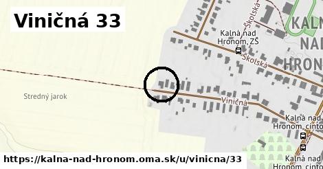 Viničná 33, Kalná nad Hronom