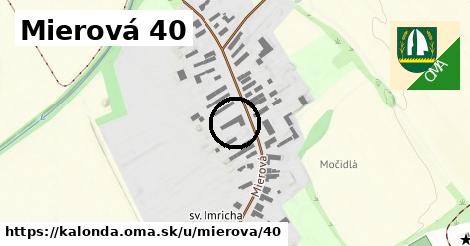 Mierová 40, Kalonda