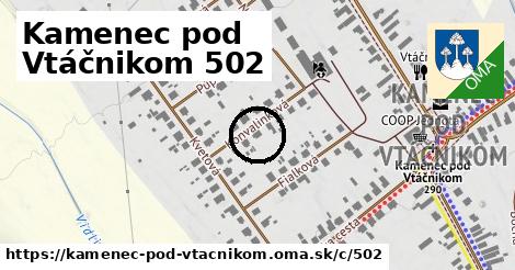 Kamenec pod Vtáčnikom <span class="supisne">502</span>