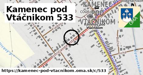 Kamenec pod Vtáčnikom <span class="supisne">533</span>