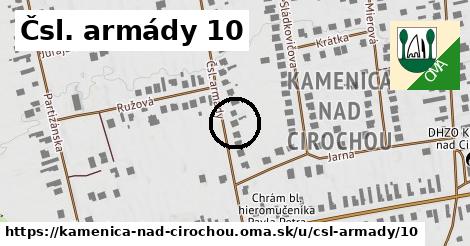 Čsl. armády 10, Kamenica nad Cirochou