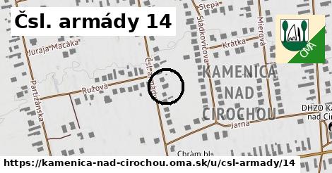 Čsl. armády 14, Kamenica nad Cirochou