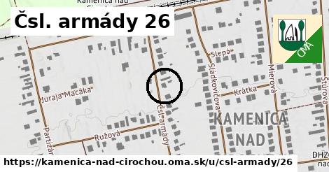 Čsl. armády 26, Kamenica nad Cirochou