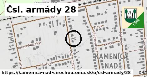 Čsl. armády 28, Kamenica nad Cirochou