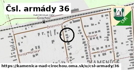 Čsl. armády 36, Kamenica nad Cirochou