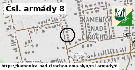 Čsl. armády 8, Kamenica nad Cirochou