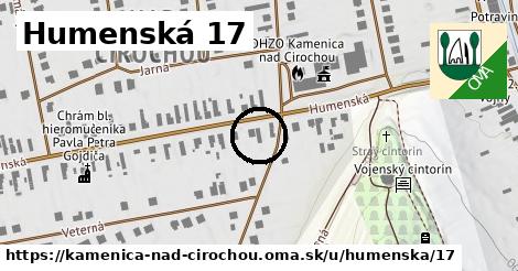 Humenská 17, Kamenica nad Cirochou