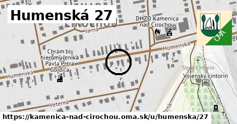 Humenská 27, Kamenica nad Cirochou