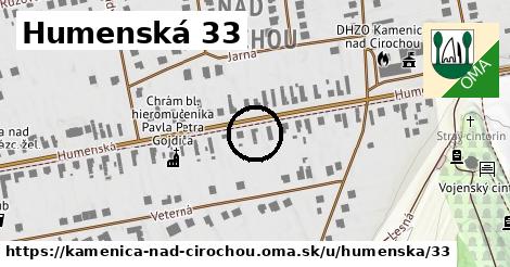 Humenská 33, Kamenica nad Cirochou