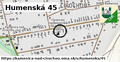 Humenská 45, Kamenica nad Cirochou