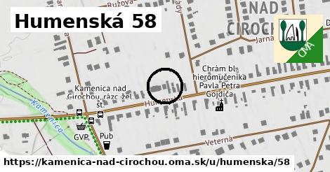 Humenská 58, Kamenica nad Cirochou