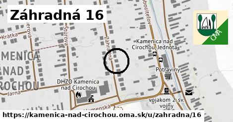 Záhradná 16, Kamenica nad Cirochou