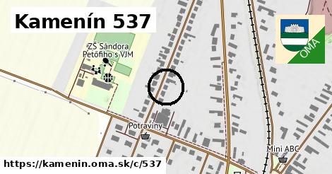 Kamenín <span class="supisne">537</span>