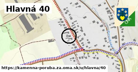 Hlavná 40, Kamenná Poruba, okres ZA