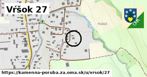 Vŕšok 27, Kamenná Poruba, okres ZA