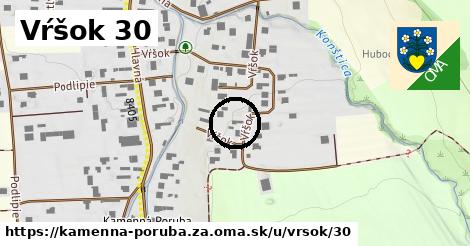 Vŕšok 30, Kamenná Poruba, okres ZA