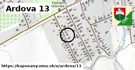 Ardova 13, Kapušany