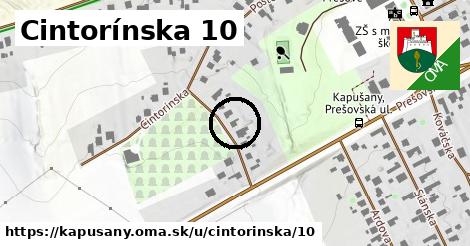 Cintorínska 10, Kapušany