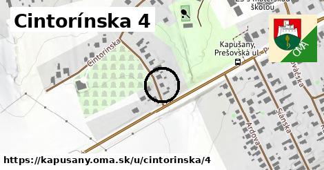 Cintorínska 4, Kapušany