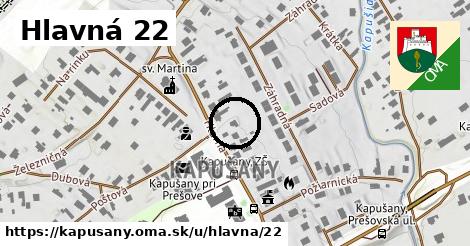 Hlavná 22, Kapušany