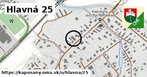 Hlavná 25, Kapušany