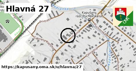 Hlavná 27, Kapušany