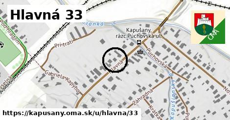 Hlavná 33, Kapušany