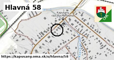 Hlavná 58, Kapušany