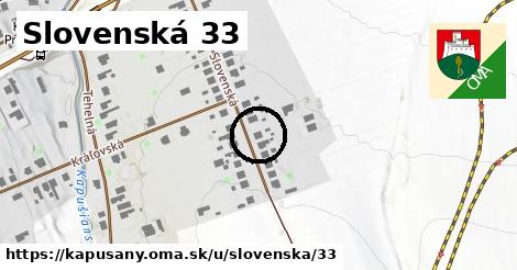 Slovenská 33, Kapušany