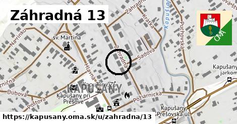 Záhradná 13, Kapušany