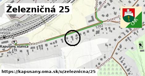 Železničná 25, Kapušany