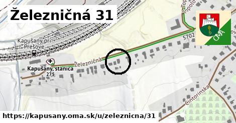 Železničná 31, Kapušany